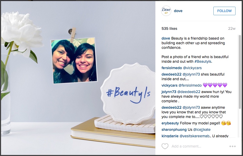 instagram-dove-brandedhashtag